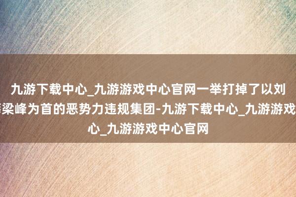 九游下载中心_九游游戏中心官网一举打掉了以刘小伟、薛梁峰为首的恶势力违规集团-九游下载中心_九游游戏中心官网